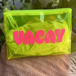 2 Vacay clear travel bags